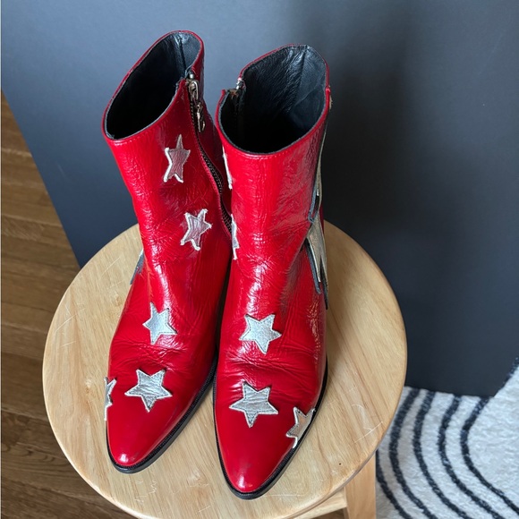 Modern Vice Red Patent Original Bolt Boots - Picture 6 of 12